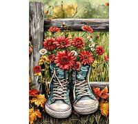 Jigsaw Puzzles for Adults 3000 Daisy Flower Shoes, Puzzle Games, Impossible Puzzle, Puzzles for Adults 3000 Pieces for Wall Decoration and Gifts, 48 x 31.9 inch