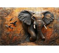 Jigsaw Puzzles for Adults 3000 Elephant 3000 Piece Jigsaw Puzzles for Adults, Challenging Puzzle Educational Game for The Whole for Women Gifts for Men Room Decor Landscape 48 x 32 In RXPT-10041