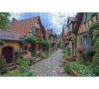 Jigsaw Puzzles for Adults 3000 Flower 3000 Piece Jigsaw Puzzles for Adults Challenging Puzzle Educational Game for The Whole for Women Gifts for Men Wall Art Room Decor Small Town 48x32 inch RXPT-7433