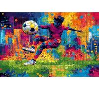Jigsaw Puzzles for Adults 3000 Football 3000 Piece Jigsaw Puzzles for Adults, Challenging Puzzle Educational Game for The Whole for Women Gifts for Men Wall Art Room Decor Athlete 48 x 32 In RXPT-1731