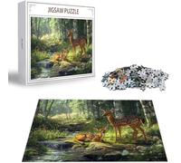 Jigsaw Puzzles for Adults 3000 Forest Jigsaw Puzzle, Family Puzzle Game Christmas Birthday Gifts, Deer Jigsaws Puzzles 3000 Pieces for Adults, Home Party Activity for Teenage Boys 14-16 Years B-4362