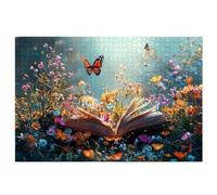 Jigsaw Puzzles for Adults 3000, Magic Book Jigsaw Puzzles for Adults, Flower Jigsaws Puzzle Game, Wooden Puzzle with Exquisite Packaging Box, Gift for Women, Christmas, Challenge High Difficulty P-94