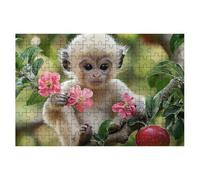 Jigsaw Puzzles for Adults 3000, Monkey Jigsaws 3000 Pieces for Adults, Impossible Jigsaws Puzzle Challenging Game for The Whole, Wooden Jigsaw Puzzles for Gifts for Women Men, Decor Theme:Flower -1866