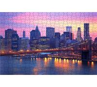 Jigsaw Puzzles for Adults 3000 New York 3000 Piece Jigsaw Puzzles for Adults, Challenging Puzzle Educational Game for The Whole for Women Gifts for Men Wall Art Room Decor City 48 x 32 in RXPT-2743