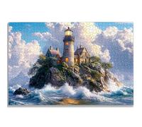Jigsaw Puzzles for Adults 3000, Ocean Jigsaw Puzzles for Adults, Lighthouse Jigsaws Puzzle with Exquisite Packaging Box, Impossible Wooden Puzzle for Home Decor, Gifts for Women, Gifts for Men, -1422