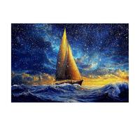 Jigsaw Puzzles for Adults 3000, Ocean Jigsaws 3000 Pieces for Adults, Impossible Wooden Boat Jigsaw Puzzle for The Whole, Classic Challenging Puzzle Game for Decompression, Gifts for Women Decor -1989