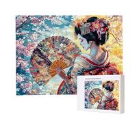 Jigsaw Puzzles for Adults 3000 Piece 122x80cm Challenging Jigsaw Puzzle Educational Game 3000 Pieces Japanese Geisha Puzzles for Adult, DIY Craft Puzzle for Home Decoration Gifts x-717
