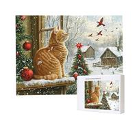 Jigsaw Puzzles for Adults 3000 Piece 122x80cm Challenging Jigsaw Puzzle Educational Game 3000 Pieces Winter Cats Puzzles for Adult, DIY Craft Puzzle for Home Decoration Gifts x-131