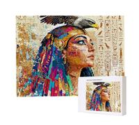 Jigsaw Puzzles for Adults 3000 Piece 122x80cm Challenging Jigsaw Puzzle Educational Game 3000 Pieces Egyptian Queen Eagle Puzzles for Adult, DIY Craft Puzzle for Home Decoration Gifts x-11