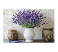 Jigsaw Puzzles for Adults 3000 Piece, 3000 Piece Lavender Jigsaw Puzzles for Adults, Challenging Flower Jigsaws for the Whole Family, Wooden Puzzle for Home Decor, Gifts for Women and Men, -8472