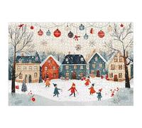 Jigsaw Puzzles for Adults 3000 Piece, 3000 Piece Town Jigsaw Puzzles for Adults, Challenging Winter Jigsaws for the Whole Family, Wooden Puzzle for Home Decor, Gifts for Women, Gifts for Men, -7444