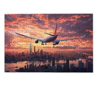 Jigsaw Puzzles for Adults 3000 Piece, Airplane Puzzles for Adults, Impossible Puzzle 3000 Pieces, Family Educational Wooden Puzzle, Challenging Jigsaws, Gift Box Packaging, Gifts for Women, Men, O-3