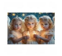Jigsaw Puzzles for Adults 3000 Piece Angel Large Puzzle Starry Sky, Difficult Challenging Family Games for The Whole for Women, Wooden Jigsaws with Gift Box Packaging, Gifts for Women 81x122cm D-71
