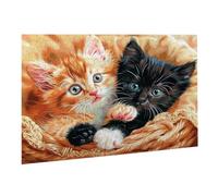 Jigsaw Puzzles for Adults 3000 Piece Cat Jigsaw Puzzle - Colourful, Challenging Game & Brainteasing Adult Jigsaws, The Whole 3D Jigsaw Gifts for Women, Men Beautiful Decoration Bamboo Basket K0F-857