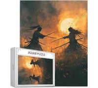 Jigsaw Puzzles for Adults 3000 Piece Challenging Game Toys, 3000 Piece Jigsaw Puzzles for Adults Japan, Impossible Puzzle Warrior Fun Theme Puzzle Classic Educational Games, Gifts for Men H-177