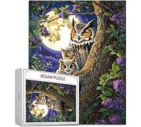 Jigsaw Puzzles for Adults 3000 Piece Challenging Game Toys, 3000 Piece Jigsaw Puzzles for Adults Moon, Impossible Puzzle Owl Fun Theme Puzzle Classic Educational Games, Gifts for Men & Women H-222