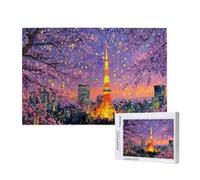 Jigsaw Puzzles for Adults 3000 Piece Cherry Blossoms Jigsaw Puzzles for Adults with Gift Box 81x122cm,Wooden Puzzle Landscape Challenging Puzzle Games Home Decoration,Gifts for The Whole Family,p347t
