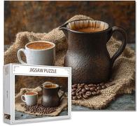 Jigsaw Puzzles for Adults 3000 Piece coffee Difficult Impossible Puzzle Educational Games Improve Memory Stress Reliever with Poster Included Compact Box the any Occasion or Holiday B-4