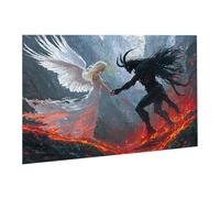 Jigsaw Puzzles for Adults 3000 Piece Devil Jigsaw Puzzle-Colourful, Challenging Game/Brainteasing Adult Jigsaws, The Whole 3D Jigsaw Gifts for Women, Men Beautiful Decoration-Angel fr0-982