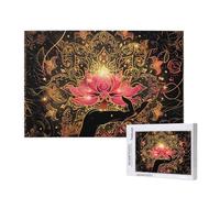 Jigsaw Puzzles for Adults 3000 Piece Fantasy Jigsaw Puzzles for Adults with Gift Box 81x122 cm, Wooden Puzzle Lotus Challenging Puzzle Games Home Decoration, for The Whole Family,p306t