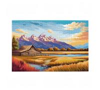 Jigsaw Puzzles for Adults 3000 Piece Farm Large Puzzle Mountain, Difficult Challenging Family Games for The Whole for Women, Wooden Jigsaws with Gift Box Packaging, Gifts for Women 81x122cm D-699