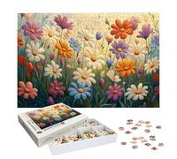 Jigsaw Puzzles for Adults 3000 Piece, Flower Jigsaw Puzzles for Adults, Daisy Jigsaws 3000 Pieces with Box, Wooden Puzzle Challenging Game for the Whole for Women, Men, Wooden Puzzle for Gifts, -8181