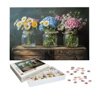 Jigsaw Puzzles for Adults 3000 Piece, Flower Jigsaw Puzzles for Adults, Wildflowers Jigsaws 3000 Pieces with Box, Wooden Puzzle Challenging Game for Women and Men, Wooden Puzzle for Gifts, -9209