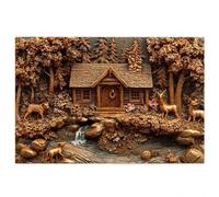 Jigsaw Puzzles for Adults 3000 piece, Forest Puzzles for Adults, Impossible Puzzle 3000 piece, Family Educational Wooden Puzzle, Challenging Jigsaws, Gift Box Packaging, Gifts for Women (Cabin) G-9