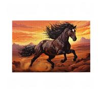 Jigsaw Puzzles for Adults 3000 Piece Horse Large Puzzle Animal, Difficult Challenging Family Games for The Whole for Women, Wooden Jigsaws with Gift Box Packaging, Home Room Decor 81x122cm D-614