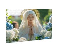 Jigsaw Puzzles for Adults 3000 Piece Hydrangea Jigsaw Puzzle-Colourful, Challenging Game/Brainteasing Adult Jigsaws, The Whole 3D Jigsaw Gifts for Women, Men Beautiful Decoration-Holy Mother fr0-41