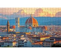 Jigsaw Puzzles for Adults 3000 Piece Jigsaw Puzzles for Adults Florence Creative Puzzle for Family Educational Games Home Decoration Gifts for Women DIY Puzzle Wall Decoration Theme: Sunset RXPT-7036