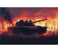 Jigsaw Puzzles for Adults 3000 Piece Jigsaw Puzzles for Adults Tank Creative Puzzle for Family Educational Games Home Decoration Festival Gifts for Women DIY Puzzle Wall Decoration Theme: War RXPT6688