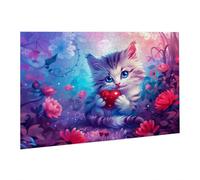 Jigsaw Puzzles for Adults 3000 Piece Love Jigsaw Puzzle-Colourful, Challenging Game/Brainteasing Adult Jigsaws, The Whole 3D Jigsaw Gifts for Women, Men Beautiful Decoration-Cat fr0-1018