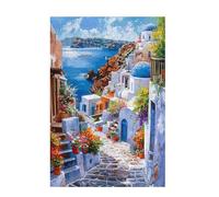 Jigsaw Puzzles for Adults 3000 Piece Ocean Large Puzzle Aegean Sea, Difficult Challenging Family Games for The Whole for Women, Wooden Jigsaws with Gift Box Packaging, Gifts for Women 81x122cm D-1064