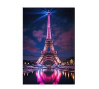 Jigsaw Puzzles for Adults 3000 Piece Paris Large Puzzle Eiffel Tower, Difficult Challenging Family Games for The Whole for Women, Wooden Jigsaws with Gift Box Packaging, Room Decor 81x122cm D-1296