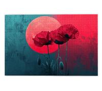 Jigsaw Puzzles for Adults 3000 Piece, Poppy Puzzles for Adults, Impossible Puzzle 3000 Pieces, Family Educational Wooden Puzzle, Challenging Jigsaws, Gift Box Packaging, Gifts for Women, Men, O-31