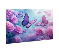 Jigsaw Puzzles for Adults 3000 Piece Purple; Jigsaw Puzzle-Colourful, Challenging Game/Brainteasing Adult Jigsaws, The Whole 3D Jigsaw Gifts for Women, Men Beautiful Decoration-Butterfly fr0-28