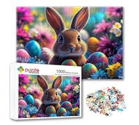 Jigsaw Puzzles for Adults 3000 Piece Rabbit, Easter Puzzles for Adults 48.03 x 31.5 inch, Challenge Impossible Jigsaws, DIY Family Fun Game with Box, Modern Home Decor Wall Art, Gifts Women Men E-4