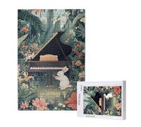 Jigsaw Puzzles for Adults 3000 Piece Rabbit Jigsaw Puzzles for Adults with Gift Box 81x122 cm, Wooden Puzzle Garden Challenging Puzzle Games Home Decoration, for The Whole Family,p1426t