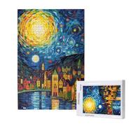 Jigsaw Puzzles for Adults 3000 Piece Sky Jigsaw Puzzles for Adults with Gift Box 81x122 cm, Wooden Puzzle Landscape Challenging Puzzle Games Home Decoration, for The Whole Family,p1571t