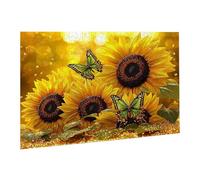 Jigsaw Puzzles for Adults 3000 Piece Sunflower Jigsaw Puzzle-Colourful, Challenging Game/Brainteasing Adult Jigsaws, The Whole 3D Jigsaw Gifts for Women, Men Beautiful Decoration-Butterfly fr0-142