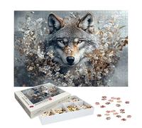 Jigsaw Puzzles for Adults 3000 Piece, Wolf Jigsaw Puzzles for Adults, Weeds Jigsaws 3000 Pieces with Box, Wooden Puzzle Challenging Game for the Whole for Women, Men, Wooden Puzzle for Gifts, -7523