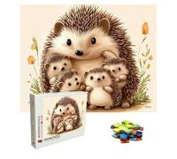 Jigsaw Puzzles for Adults 3000 Piece - Wooden Puzzles Cute, Large Challenging Jigsaw 3000 Piece, Puzzle for Adults for Family Games, Home Decor & Relaxation, 48.0 X 31.9 Inch, Theme: Hedgehog 8p-445