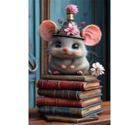 Jigsaw Puzzles for Adults 3000 Pieces, Book Hamster Puzzles for Adults 48x31.9 inch for Wall Decoration and Gifts