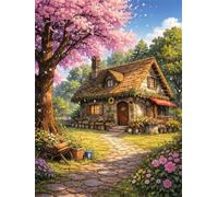 Jigsaw Puzzles for Adults 3000 Pieces, Country Cottage Puzzles for Adults 3000 Pieces, Challenging Puzzle 48x32 inch, Interactive Puzzle Gift for Stress Selief and Relaxation