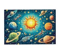 Jigsaw Puzzles for Adults 3000 Planet Jigsaws 3000 Pieces for Adults, Retro Puzzles Challenging Educational Game, Impossible Wooden Puzzle for Home Decor, Unique Gifts for Women, Gifts for Men, -1648