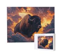 Jigsaw Puzzles for Adults 3000, Puzzle for Adults, Challenging Puzzle Educational Games, Puzzles Game for The Whole for Women, Gifts for Men, Home Decoration, Theme:（Bull) z-234