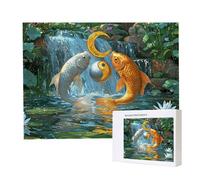 Jigsaw Puzzles for Adults 3000, Puzzle for Adults, Challenging Puzzle Educational Games, Puzzles Game for The Whole for Women, Gifts for Men, Home Decoration, Theme:（Waterfall Koi) z-686