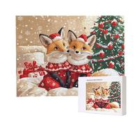 Jigsaw Puzzles for Adults 3000, Puzzle for Adults, Challenging Puzzle Educational Games, Puzzles Game for The Whole for Women, Gifts for Men, Home Decoration, Theme:（Christmas Fox) z-766