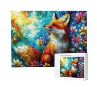 Jigsaw Puzzles for Adults 3000, Puzzle for Adults, Challenging Puzzle Educational Games, Puzzles Game for The Whole for Women, Gifts for Men, Home Decoration, Theme:（Colorful Fox) z-62
